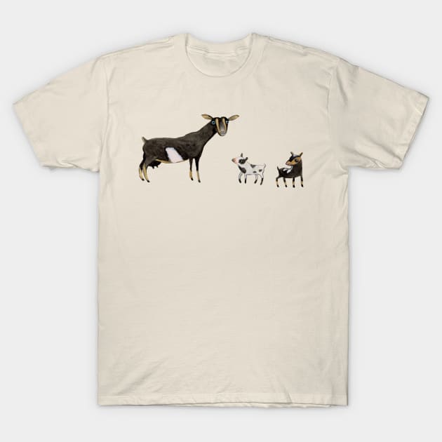 A Doe & Her Kids T-Shirt by Sophie Corrigan